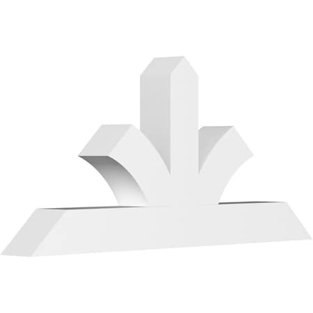 Ekena Millwork Richland Architectural Grade PVC Gable Bracket, 60"W x 27 1/2"H x 6"D x 6"F, 11/12 Pitch GBP060X28X0606RIC00
